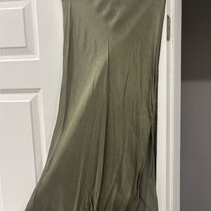 Rails Olive Green Midi Skirt